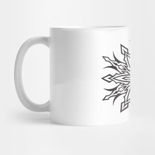 SYM STAR-TRIBAL- SNOWFLAKE DESIGN- BLACK Mug